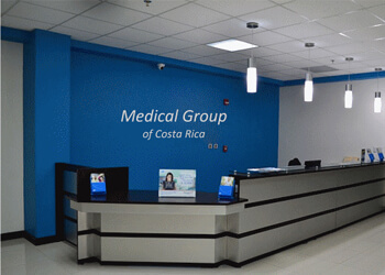 Picture of the reception at the Medical Group of Costa Rica